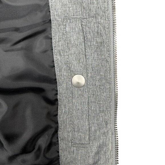 EUC Men's H&M Puffer Zip Vest Quilted Gray | 38 R - Picture 6 of 10